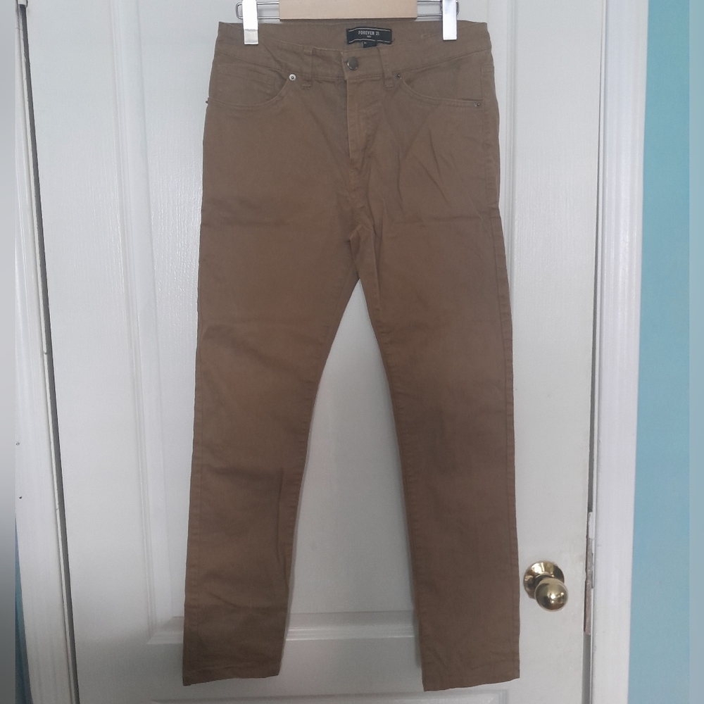 Forever 21 Men's Brown Casual Pants